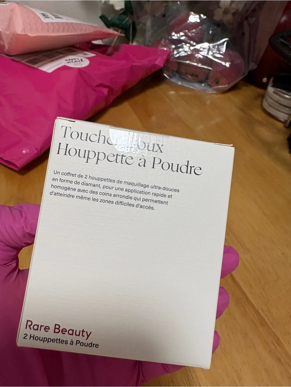 Rare Beauty~Soft Touch Powder Puff,2 Puffs (set of 2),diamond shape, BNIB,SEALED